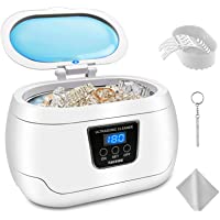 TAKRINK Limpiador Ultrasónico Profesional de 750ml con Cesta de Limpieza para Limpieza Joyería Joya Gafas Reloj Monedas…